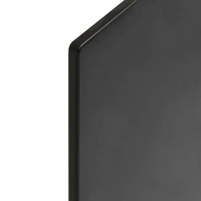 vidaXL Tischplatte 4 pcs Schwarz Gehärtetes Glas