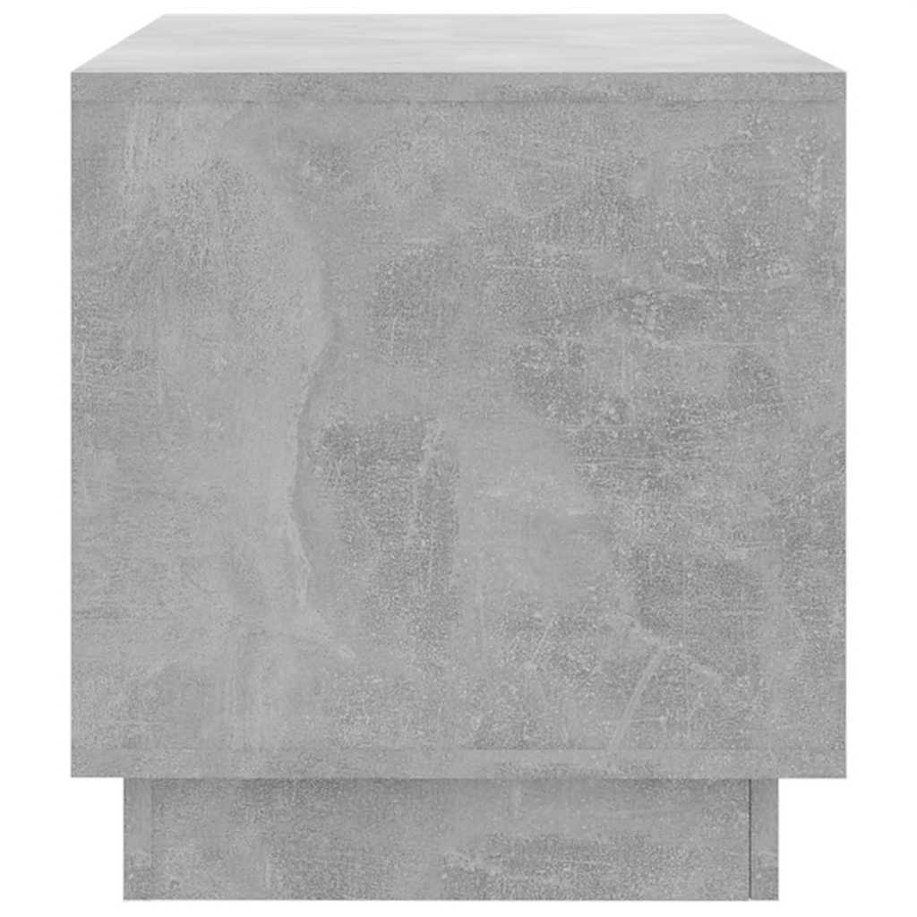 vidaXL Meuble TV gris béton 102x41x44 cm en bois d'ingénierie