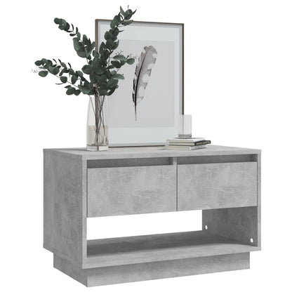 vidaXL Meuble TV Gris béton 70x41x44 cm Bois d'ingénierie