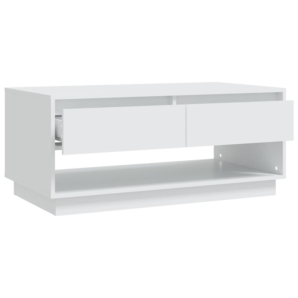 vidaXL Couchtisch Weiß 102,5x55x44 cm Holzwerkstoff