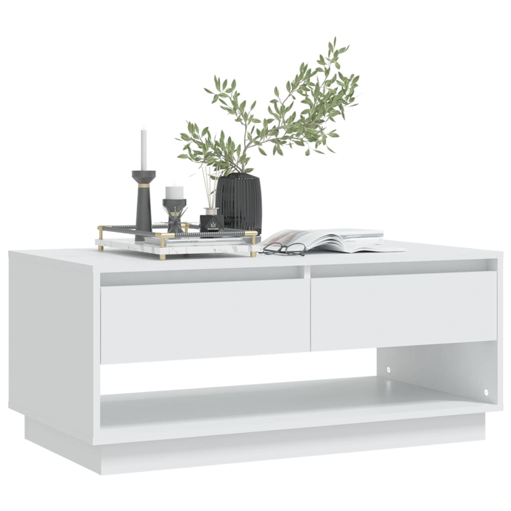 vidaXL Couchtisch Weiß 102,5x55x44 cm Holzwerkstoff