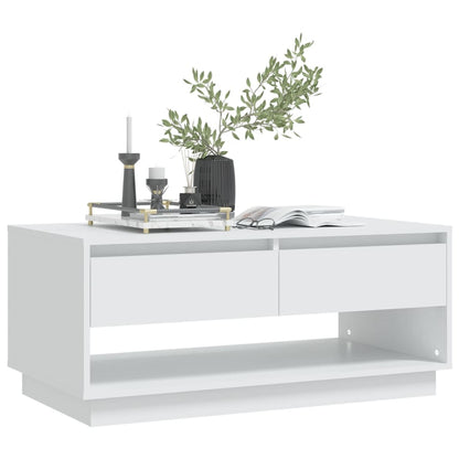 vidaXL Couchtisch Weiß 102,5x55x44 cm Holzwerkstoff