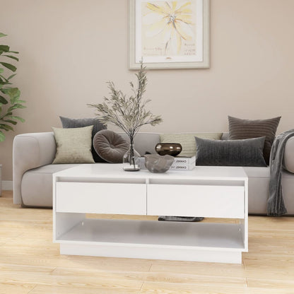 vidaXL Couchtisch Weiß 102,5x55x44 cm Holzwerkstoff