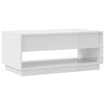 vidaXL Couchtisch Hochglanz-Weiß 102,5x55x44 cm Holzwerkstoff