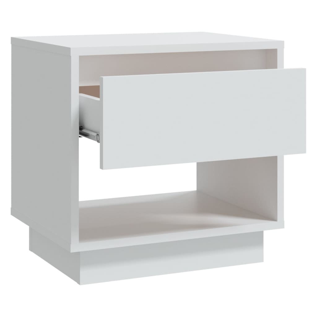 vidaXL Nachttisch Weiß 45x34x44 cm Holzwerkstoff