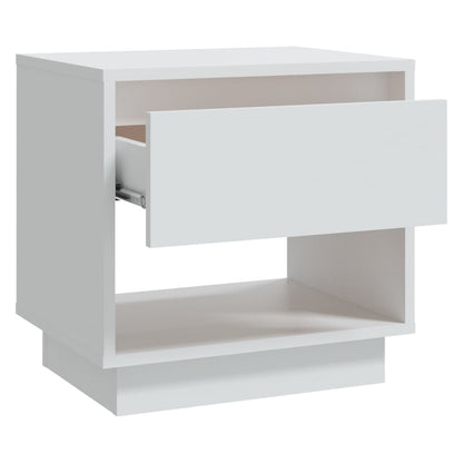 vidaXL Nachttisch Weiß 45x34x44 cm Holzwerkstoff