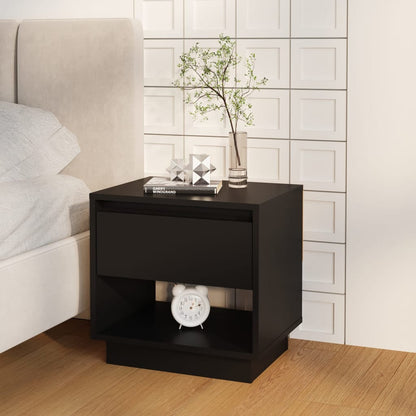 vidaXL Nachttische 2 Stk. Schwarz 45x34x44 cm Holzwerkstoff