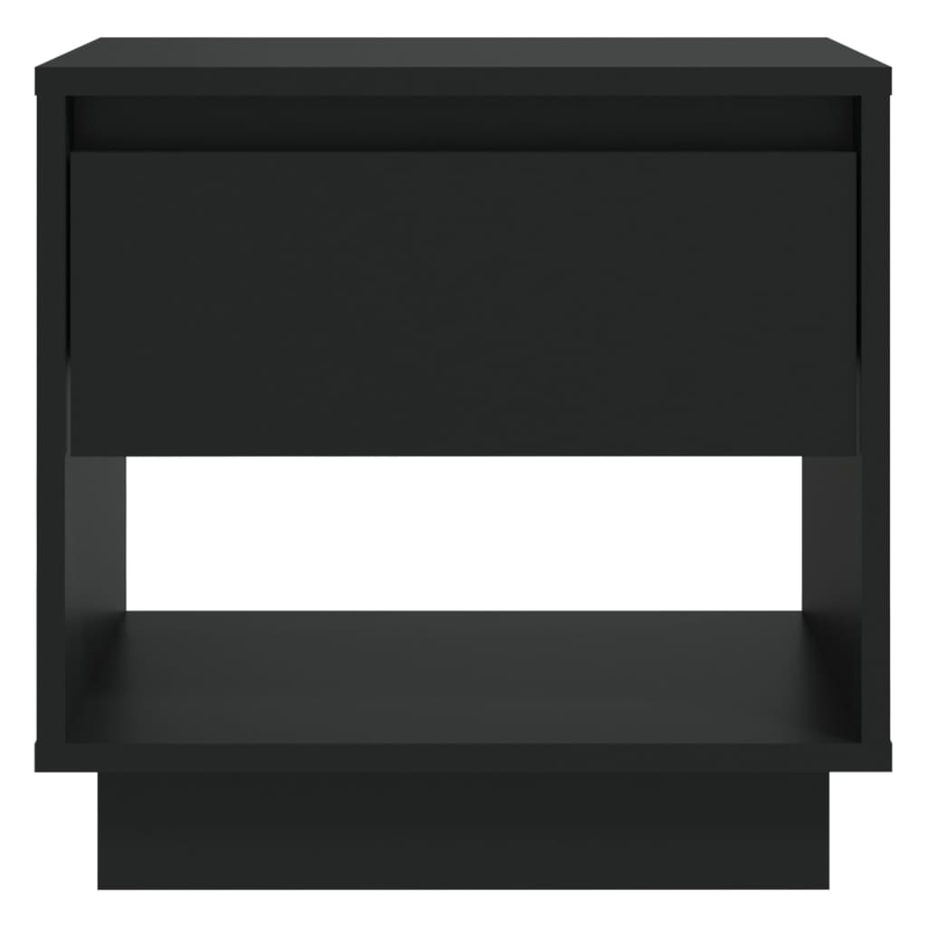 vidaXL Nachttische 2 Stk. Schwarz 45x34x44 cm Holzwerkstoff