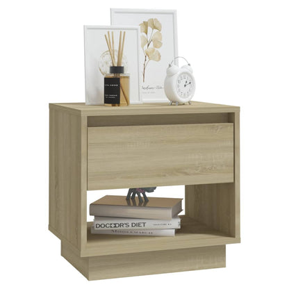 vidaXL Table de chevet chêne Sonoma 45x34x44 cm Aggloméré