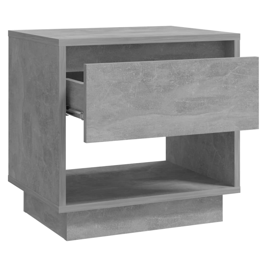 vidaXL Nachttisch Betongrau 45x34x44 cm Holzwerkstoff
