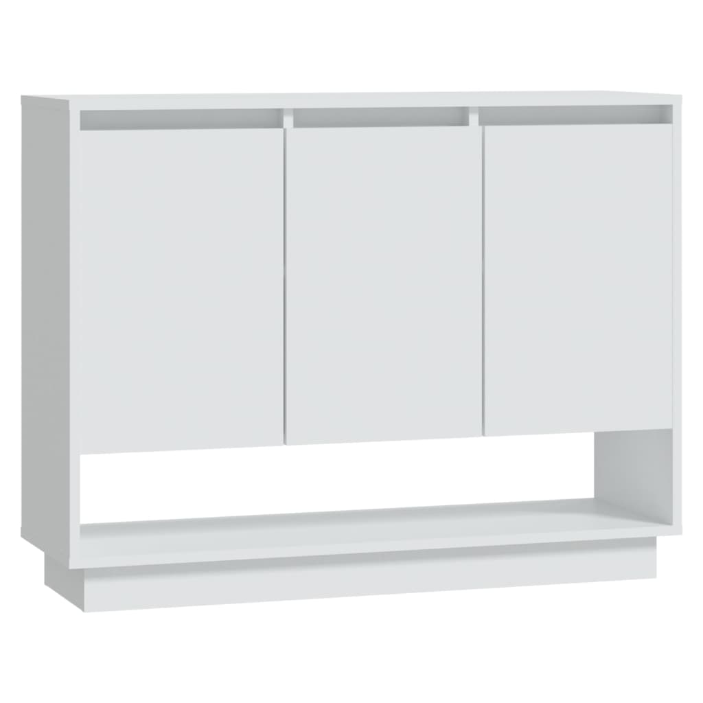 vidaXL Bahut blanc 97x31x75 cm en bois d'ingénierie