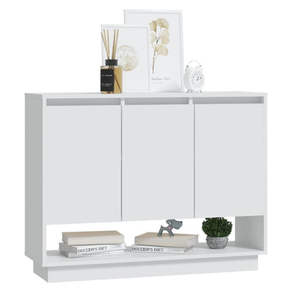 vidaXL Bahut blanc 97x31x75 cm en bois d'ingénierie