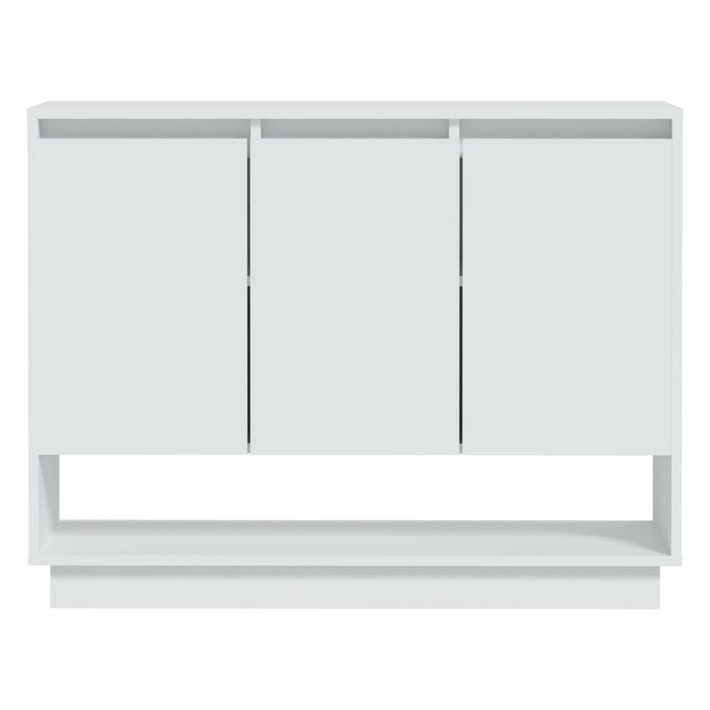 vidaXL Bahut blanc 97x31x75 cm en bois d'ingénierie