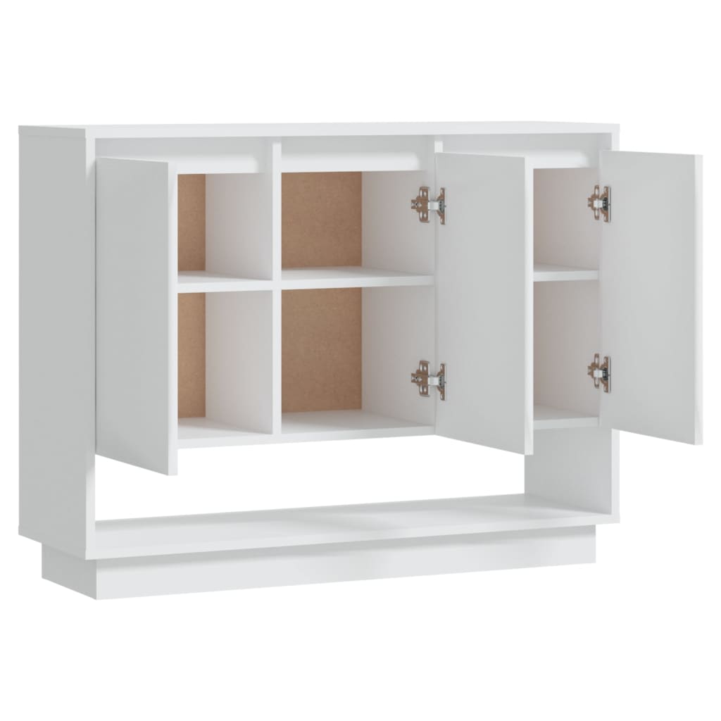 vidaXL Bahut blanc 97x31x75 cm en bois d'ingénierie