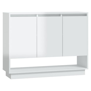 vidaXL Sideboard Hochglanz-Weiß 97x31x75 cm Holzwerkstoff
