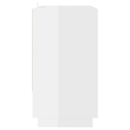 vidaXL Buffet blanc brillant 70x41x75 cm Bois d'ingénierie