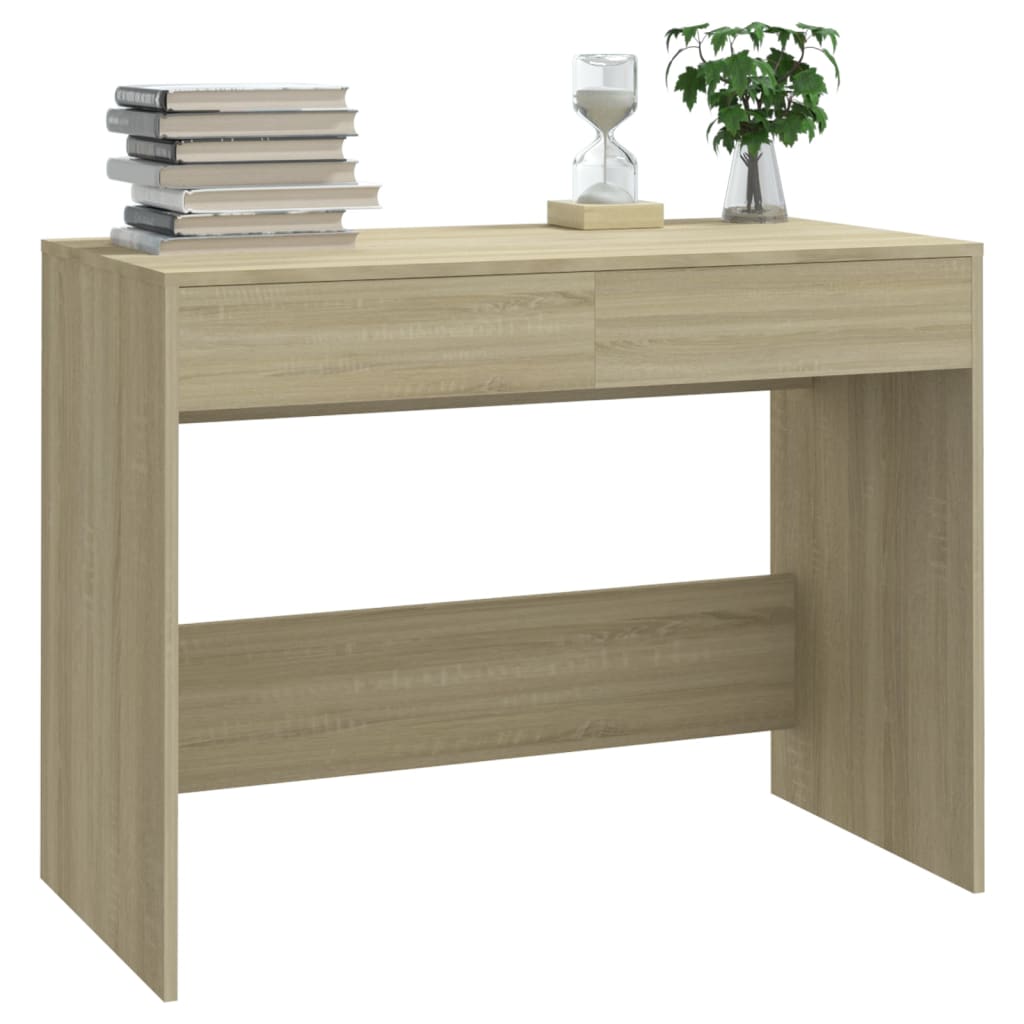 vidaXL Bureau chêne Sonoma 101x50x76,5 cm bois d'ingénierie