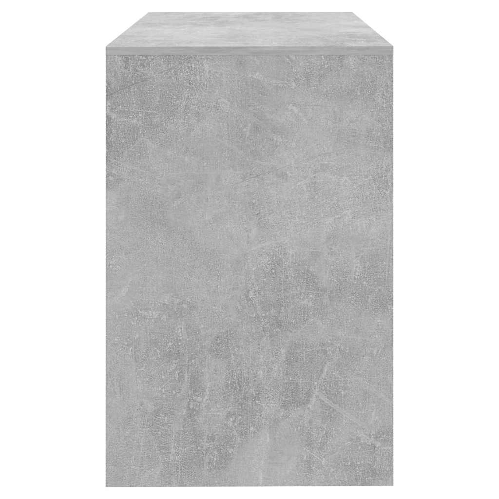 vidaXL Bureau gris béton 101x50x76,5 cm bois d'ingénierie