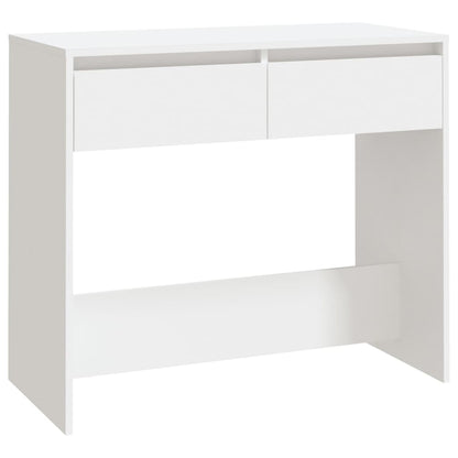 vidaXL Console Blanc 89x41x76,5 cm Bois d'ingénierie