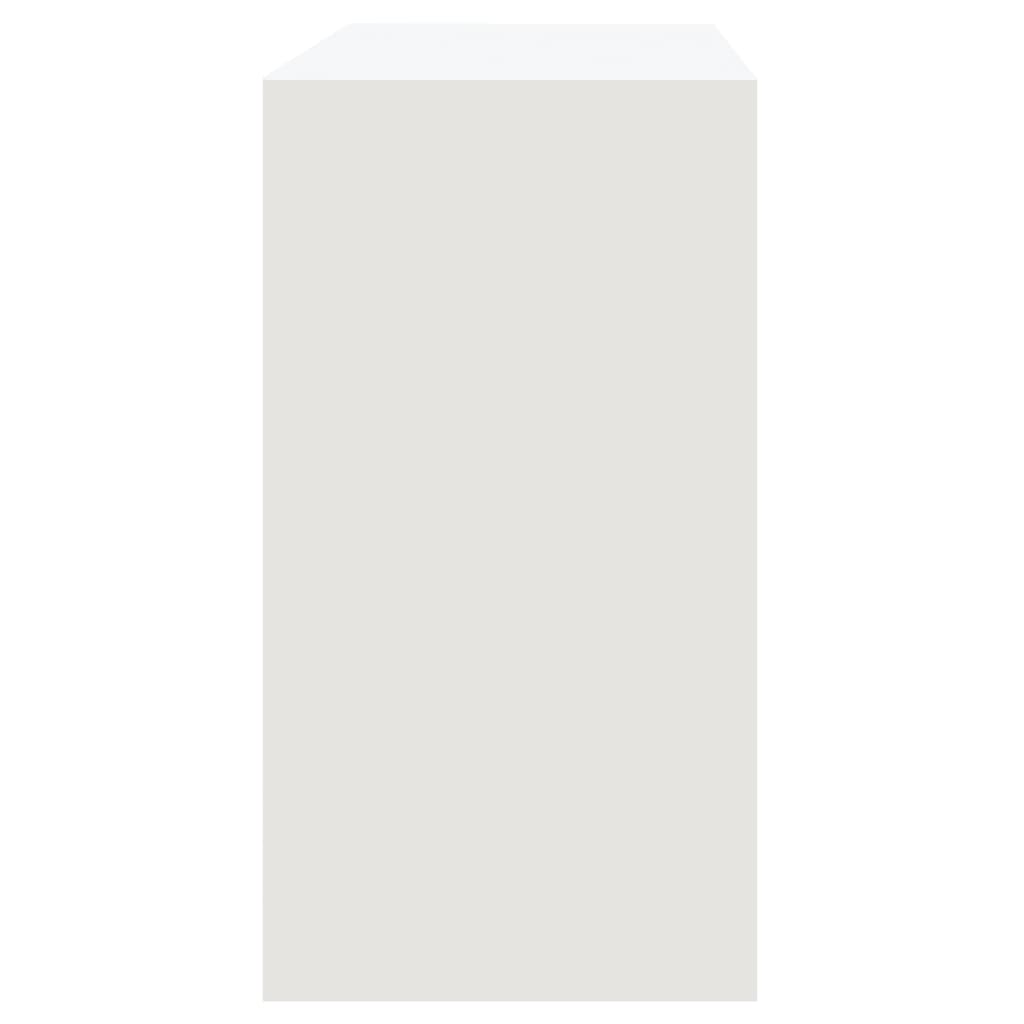 vidaXL Console Blanc 89x41x76,5 cm Bois d'ingénierie