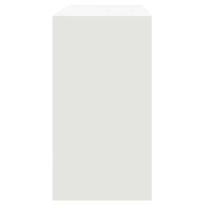 vidaXL Console Blanc 89x41x76,5 cm Bois d'ingénierie