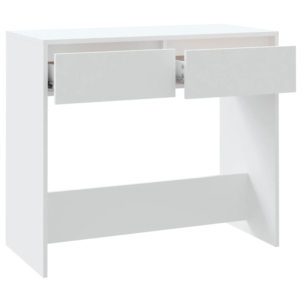 vidaXL Console Blanc 89x41x76,5 cm Bois d'ingénierie