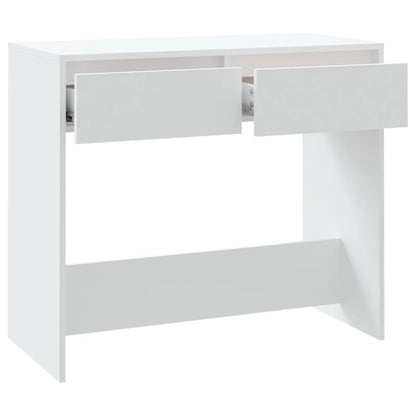 vidaXL Console Blanc 89x41x76,5 cm Bois d'ingénierie