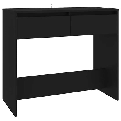 vidaXL Console Noir 89x41x76,5 cm Bois d'ingénierie