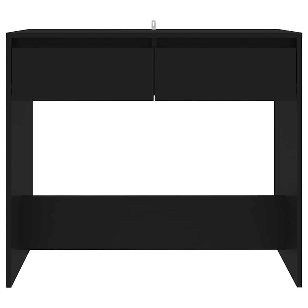vidaXL Console Noir 89x41x76,5 cm Bois d'ingénierie