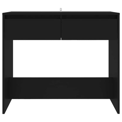 vidaXL Console Noir 89x41x76,5 cm Bois d'ingénierie