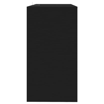 vidaXL Console Noir 89x41x76,5 cm Bois d'ingénierie