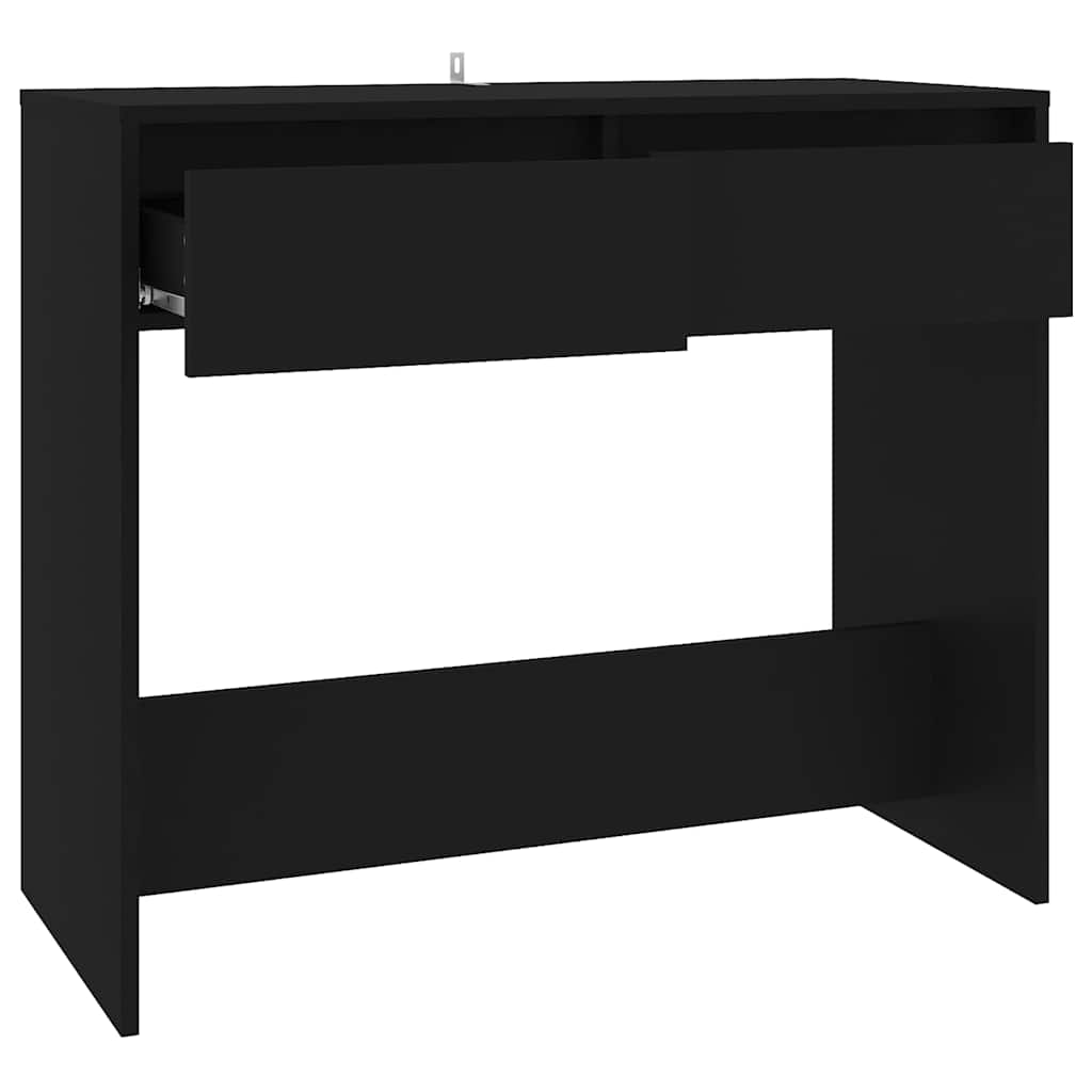 vidaXL Console Noir 89x41x76,5 cm Bois d'ingénierie