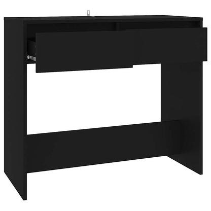 vidaXL Console Noir 89x41x76,5 cm Bois d'ingénierie