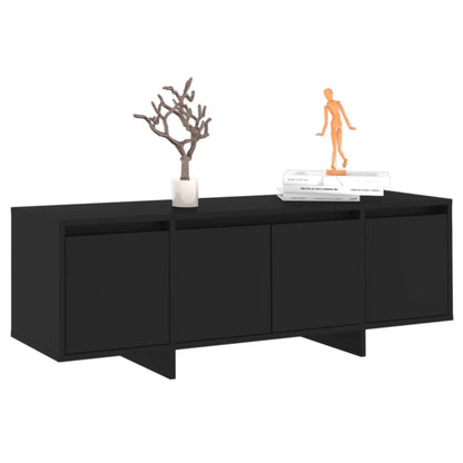 vidaXL Meuble TV Noir 120x30x40,5 cm Bois d'ingénierie