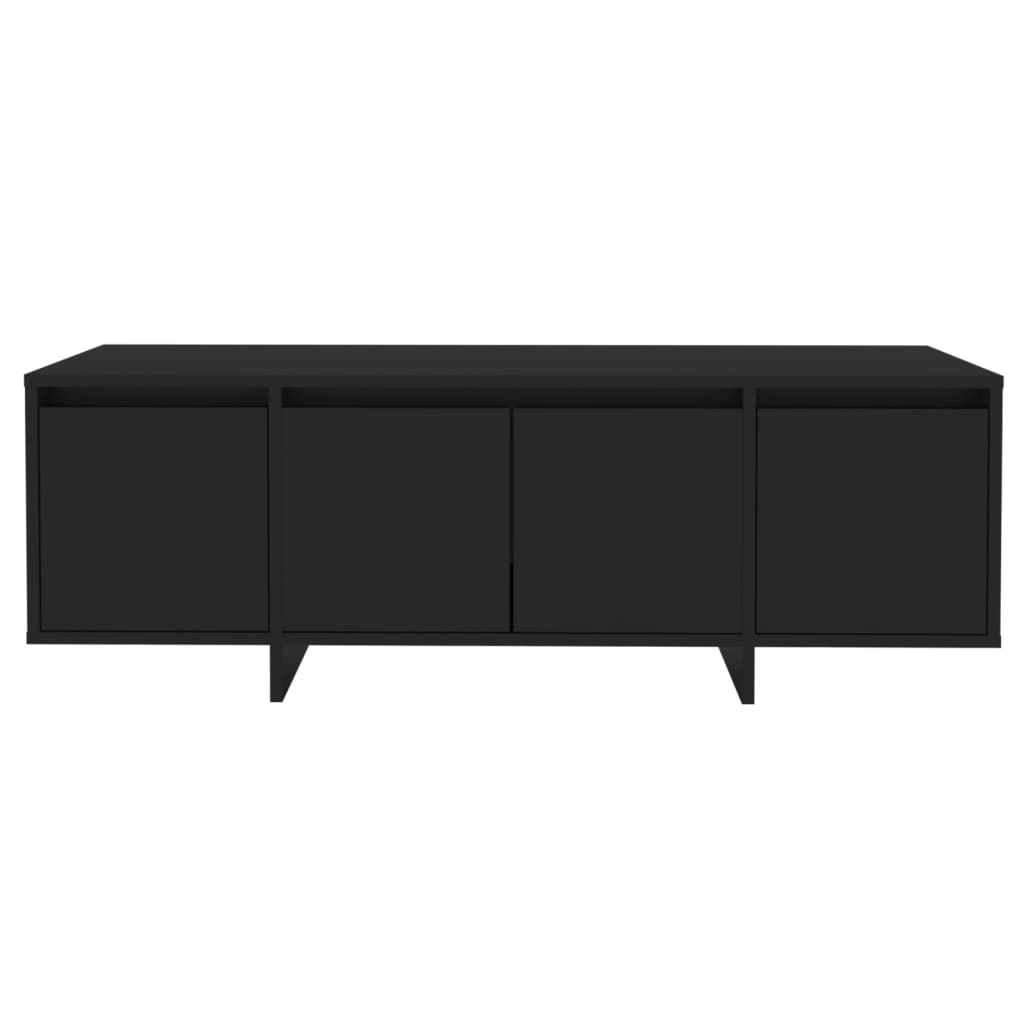 vidaXL Meuble TV Noir 120x30x40,5 cm Bois d'ingénierie