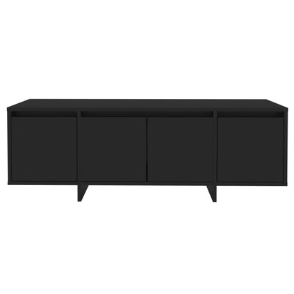 vidaXL Meuble TV Noir 120x30x40,5 cm Bois d'ingénierie