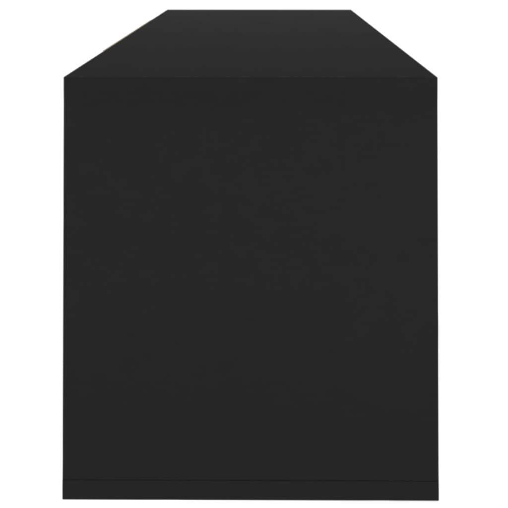 vidaXL Meuble TV Noir 120x30x40,5 cm Bois d'ingénierie