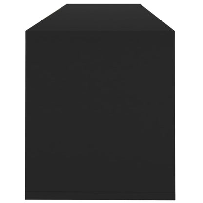 vidaXL Meuble TV Noir 120x30x40,5 cm Bois d'ingénierie