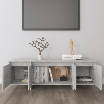 vidaXL Meuble TV gris béton 120x30x40,5 cm bois d'ingénierie