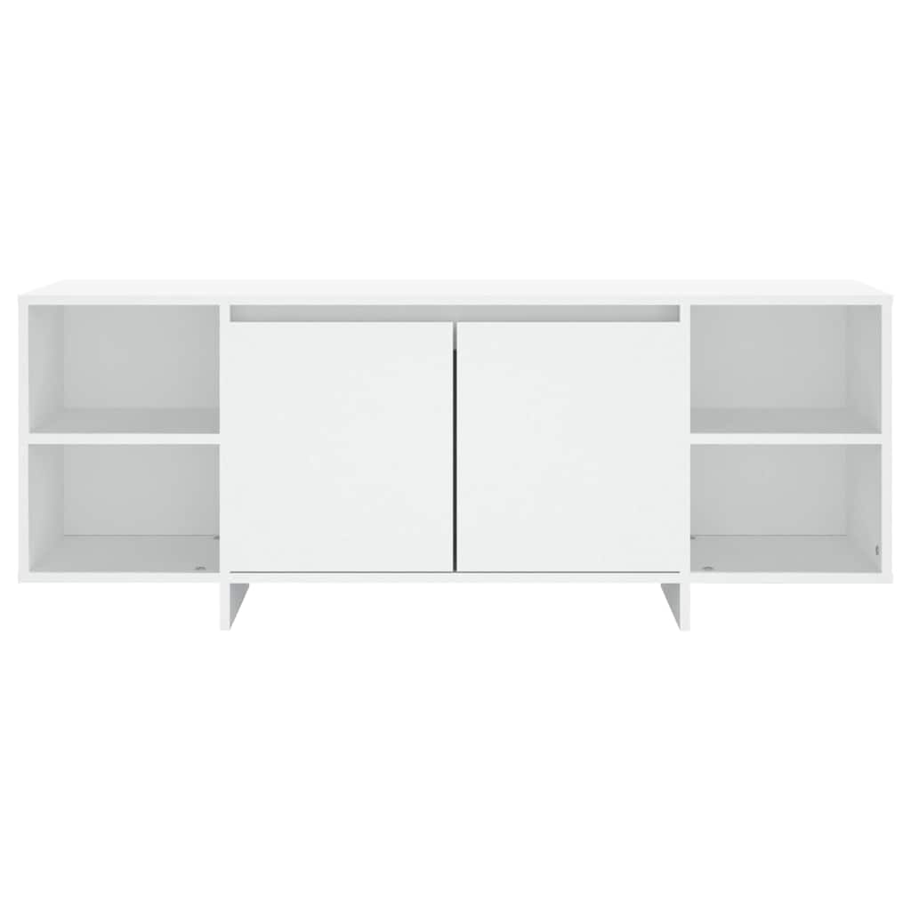 vidaXL TV-Schrank Weiß 130x35x50 cm Holzwerkstoff