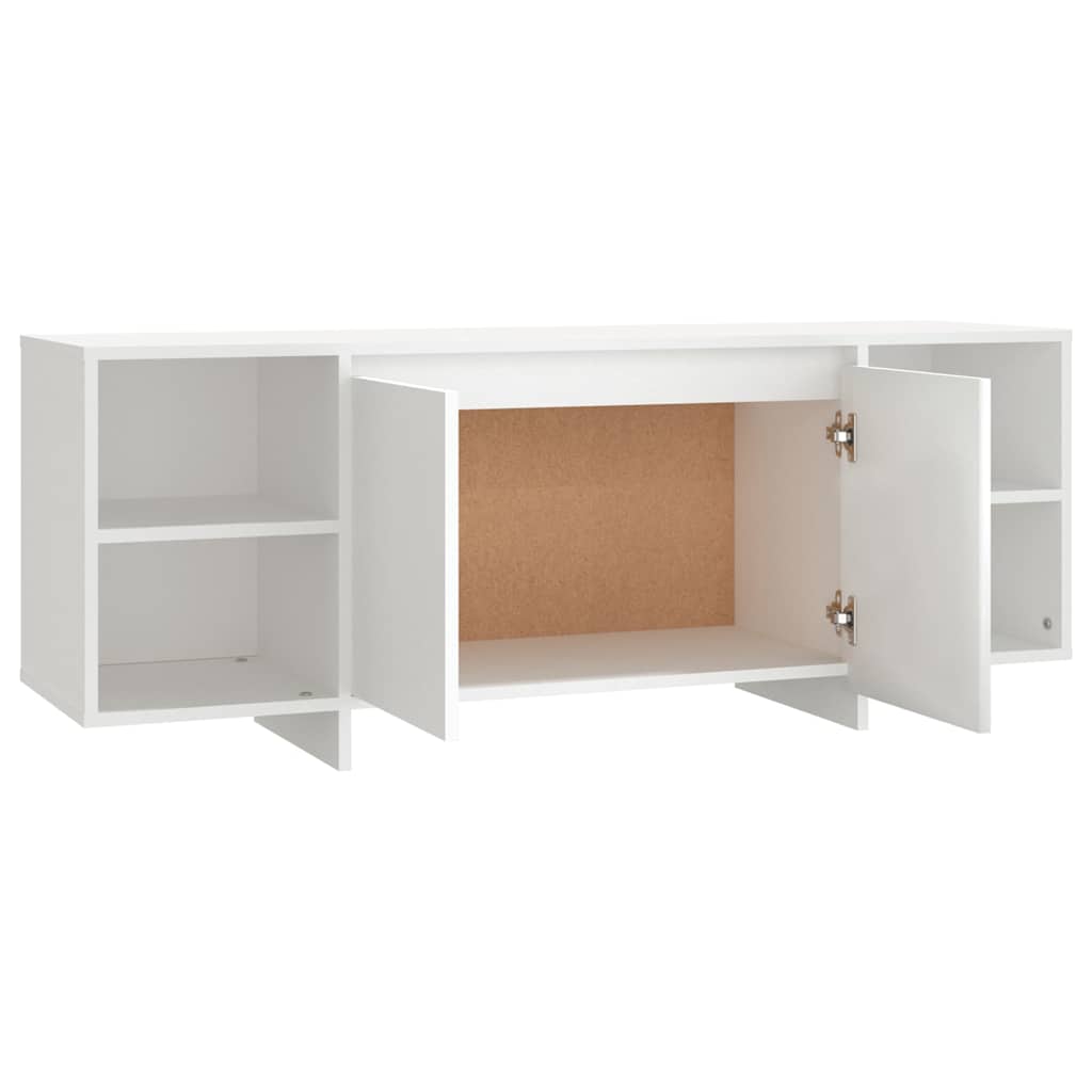 vidaXL TV-Schrank Weiß 130x35x50 cm Holzwerkstoff