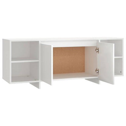 vidaXL TV-Schrank Weiß 130x35x50 cm Holzwerkstoff