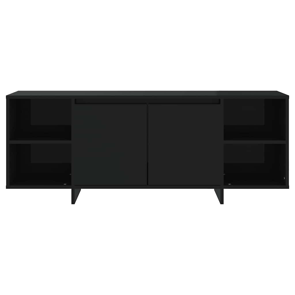 vidaXL TV-Schrank Schwarz 130x35x50 cm Holzwerkstoff