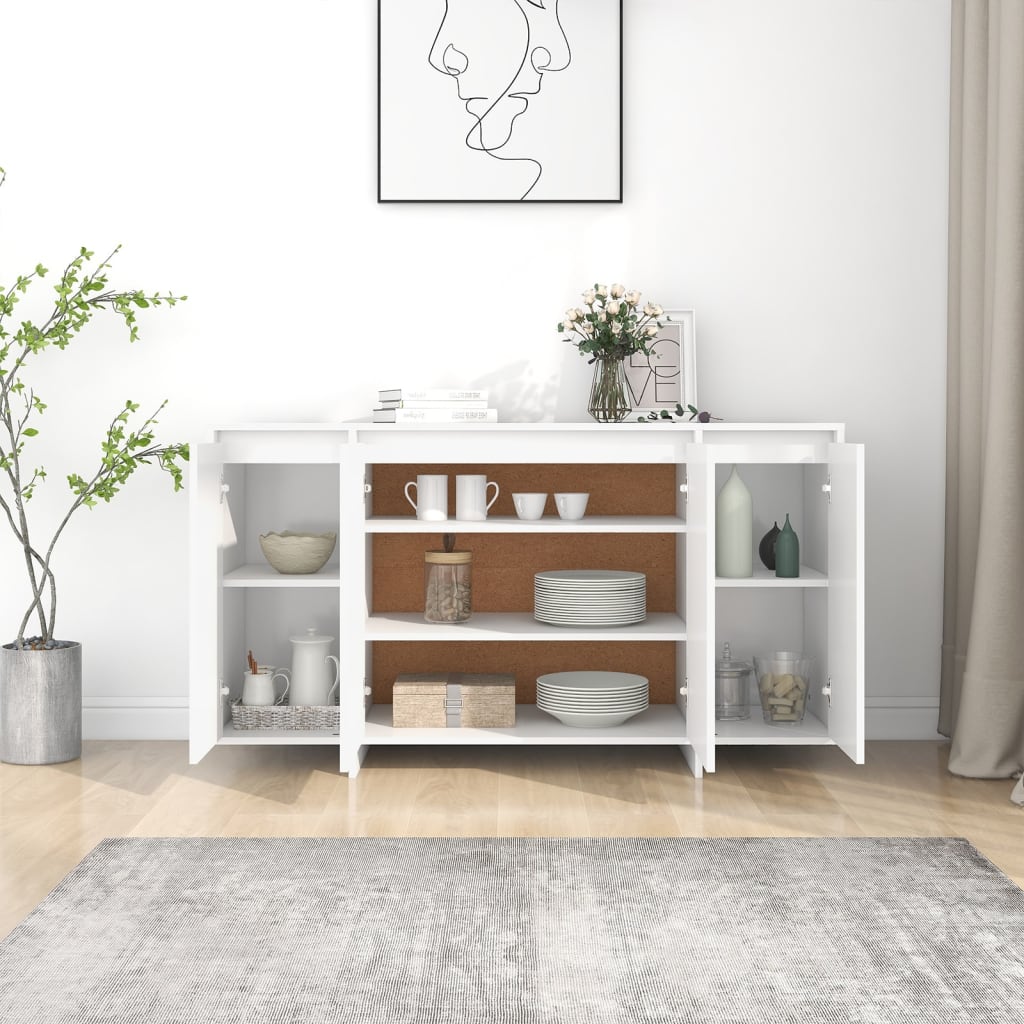 vidaXL Sideboard Weiß 135x41x75 cm Holzwerkstoff