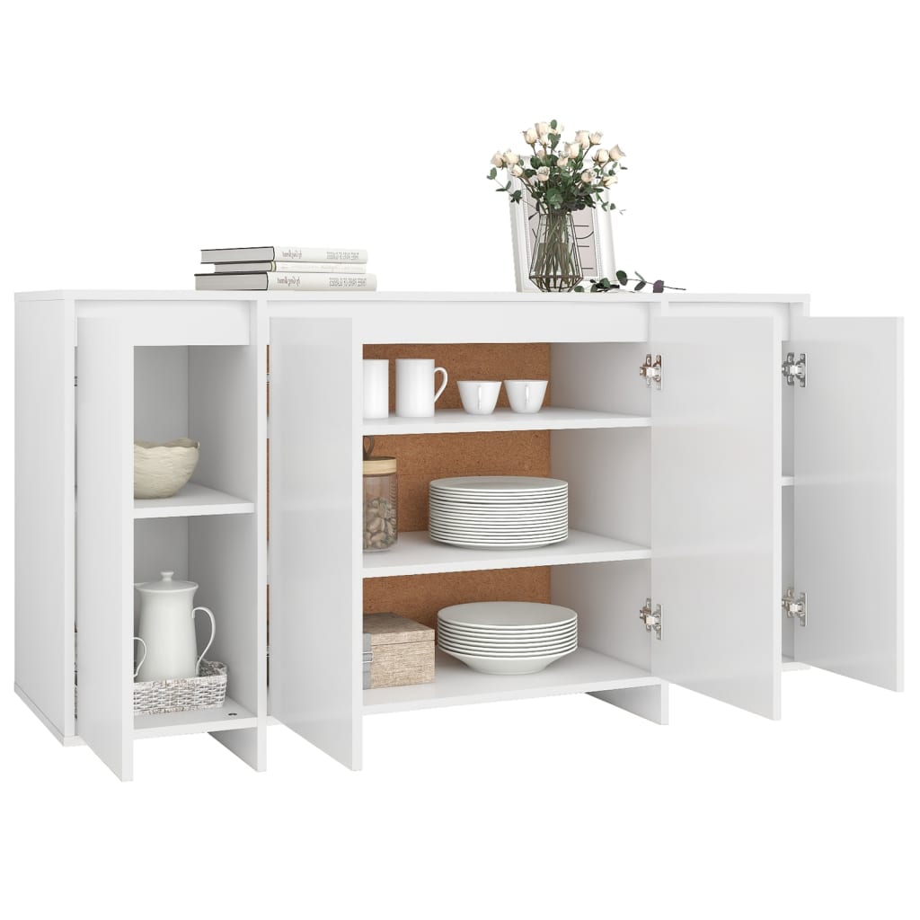 vidaXL Sideboard Weiß 135x41x75 cm Holzwerkstoff