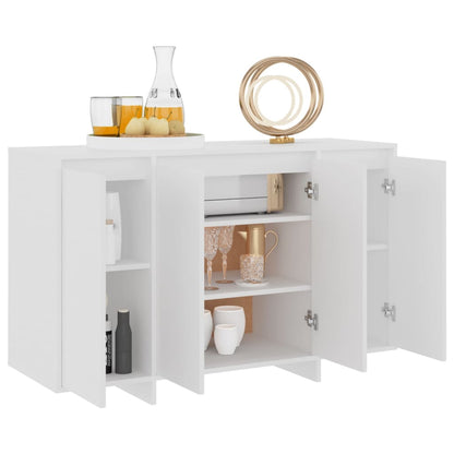 vidaXL Buffet blanc 120x41x75 cm en bois d'ingénierie