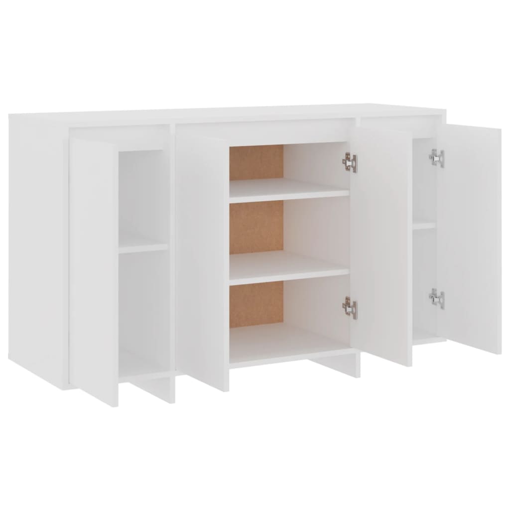 vidaXL Buffet blanc 120x41x75 cm en bois d'ingénierie