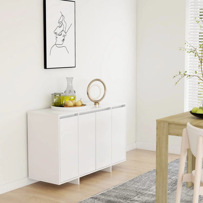 vidaXL Buffet blanc 120x41x75 cm en bois d'ingénierie