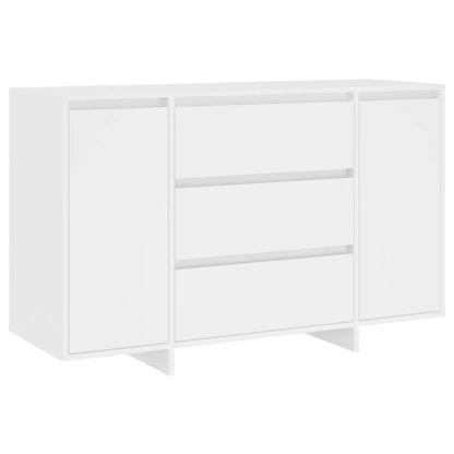 vidaXL Buffet avec 3 tiroirs Blanc 120x41x75 cm Bois d'ingénierie