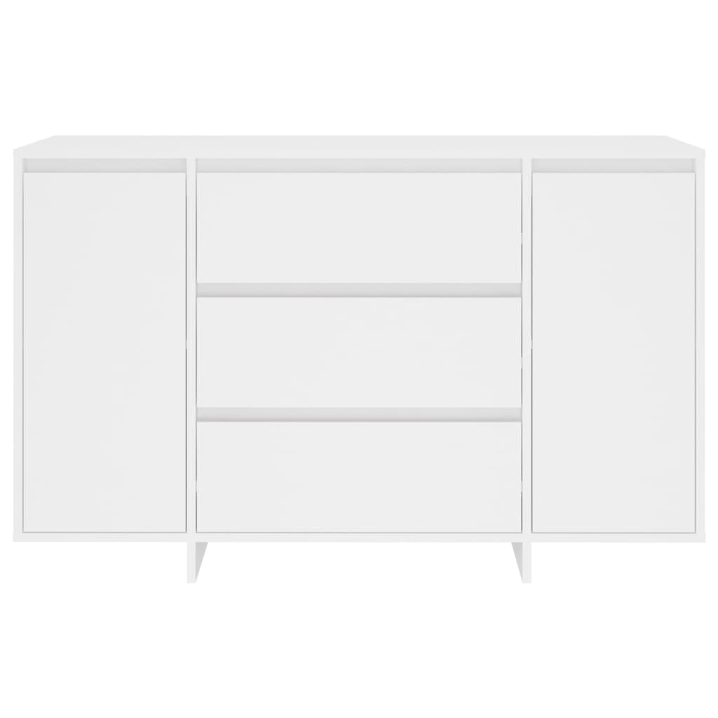 vidaXL Buffet avec 3 tiroirs Blanc 120x41x75 cm Bois d'ingénierie